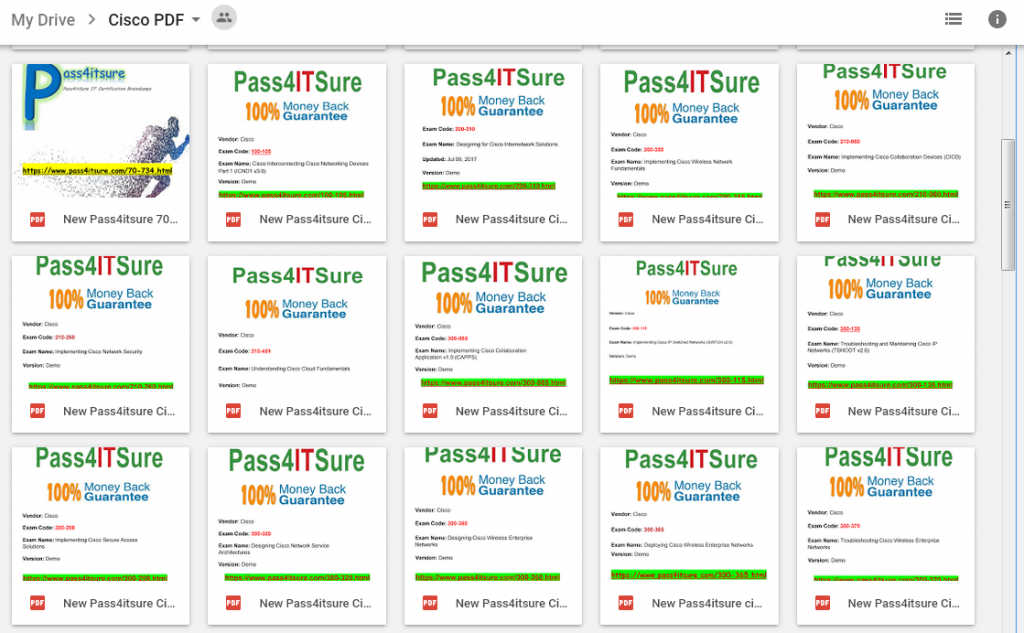 pass4itsure cisco google drive